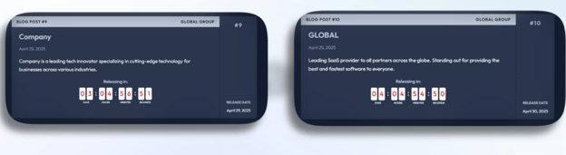 Figure 9 - Examples of the affiliate panel on mobile devices. 